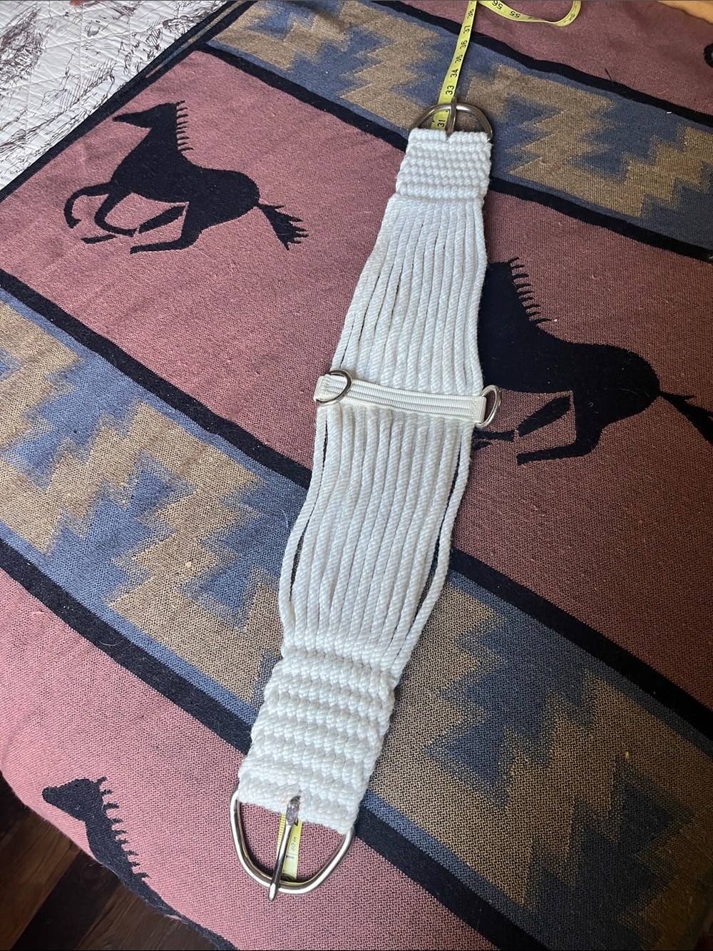 White Cotton Cinch Girth